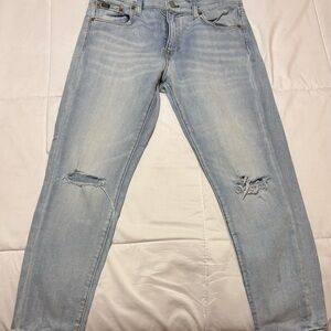 Polo Ralph Lauren Tompkins Distressed Skinny Crop Jean